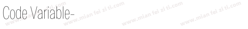 Code Variable字体转换